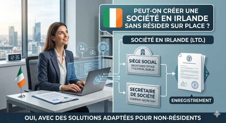 Peut-on creer une societe en Irlande sans resider sur place