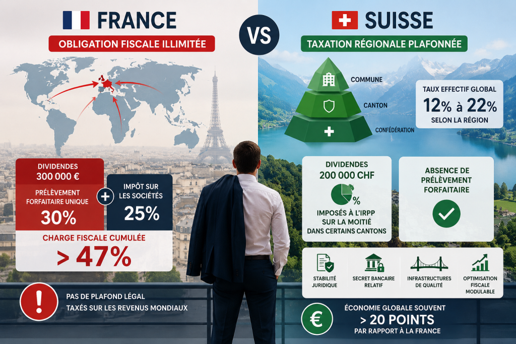 Ce que la Suisse permet fiscalement et que la France interdit