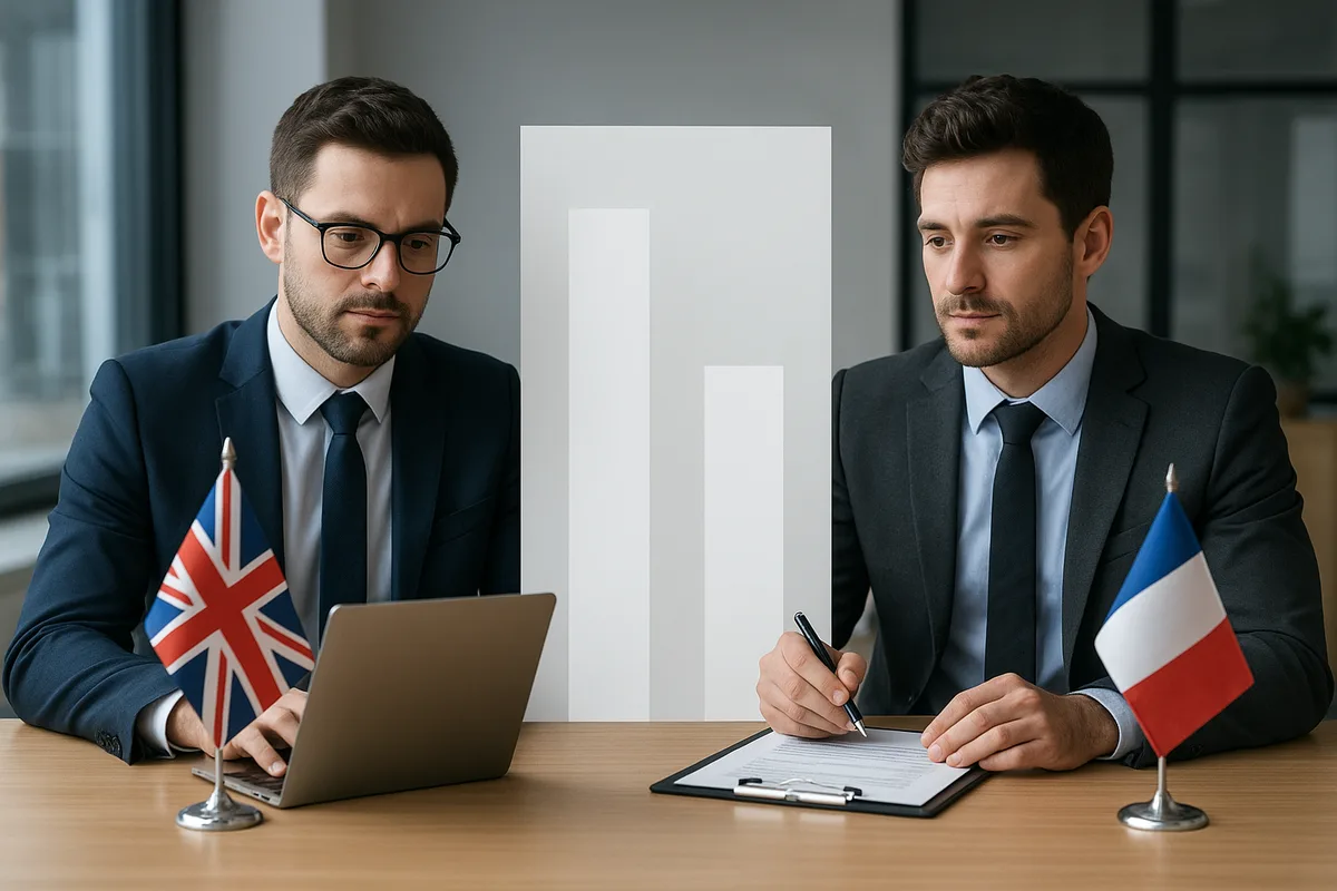 Comparaison salaire moyen Angleterre vs France