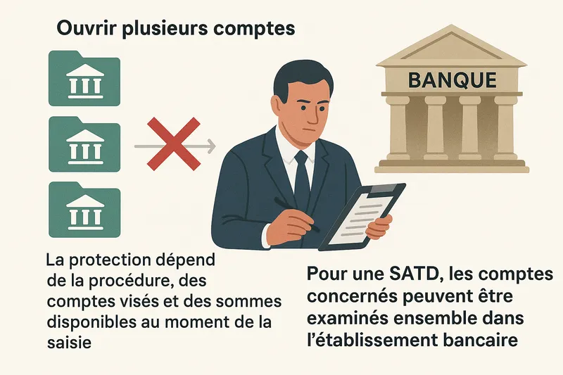 Ouvrir plusieurs comptes ne permet pas de multiplier automatiquement le SBI. La protection dépend de